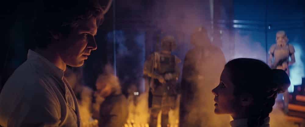 Han Solo and Leia I love you